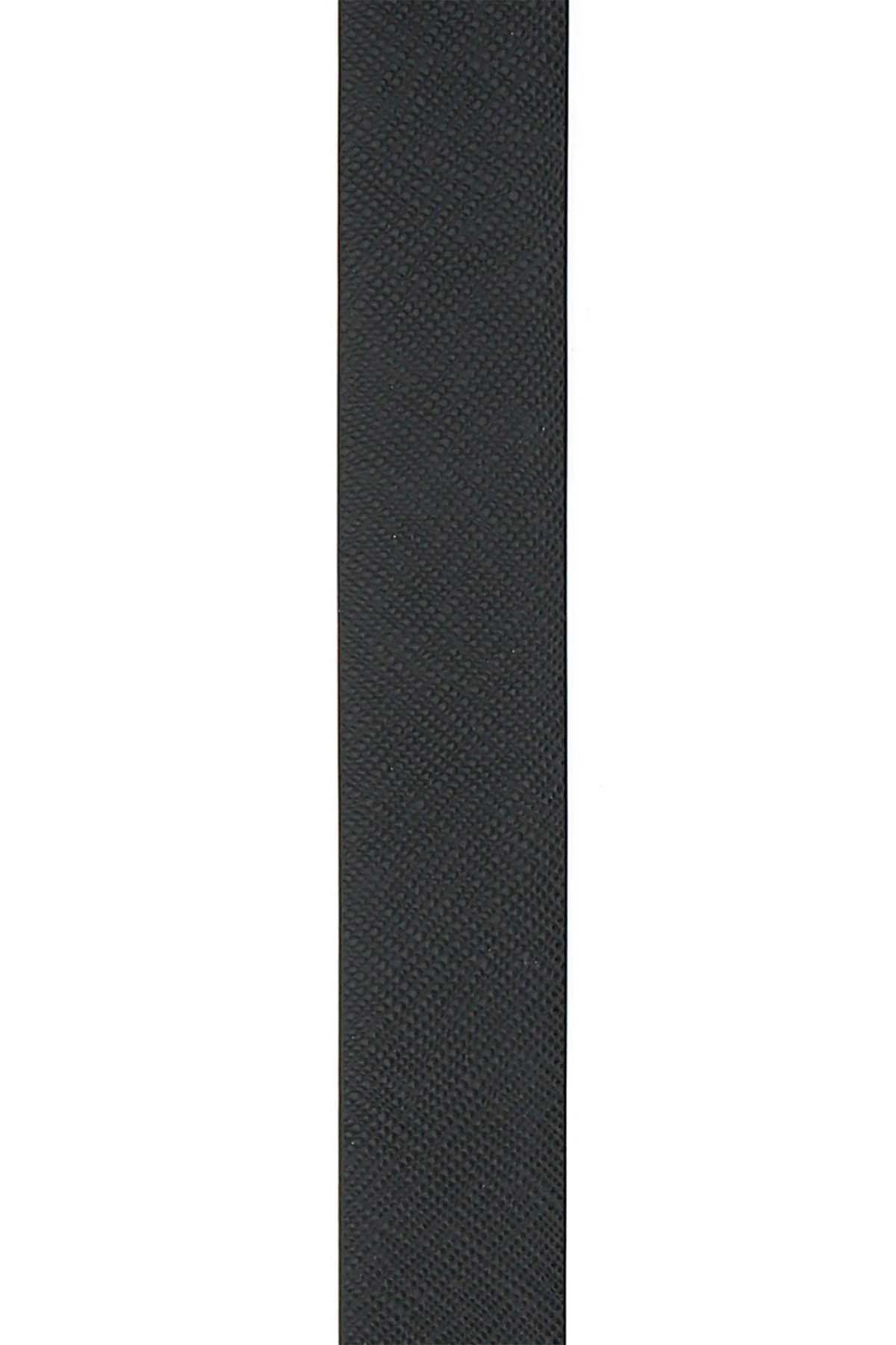 Prada Saffiano Leather Belt With Pouch In Black