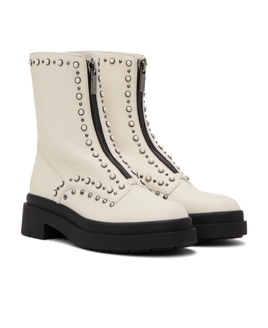 Shop Jimmy Choo Nola Flat Short Ankle Boots In Nude