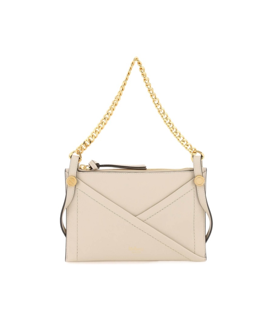Mulberry Chain-handle Leather Satchel Bag In Nude