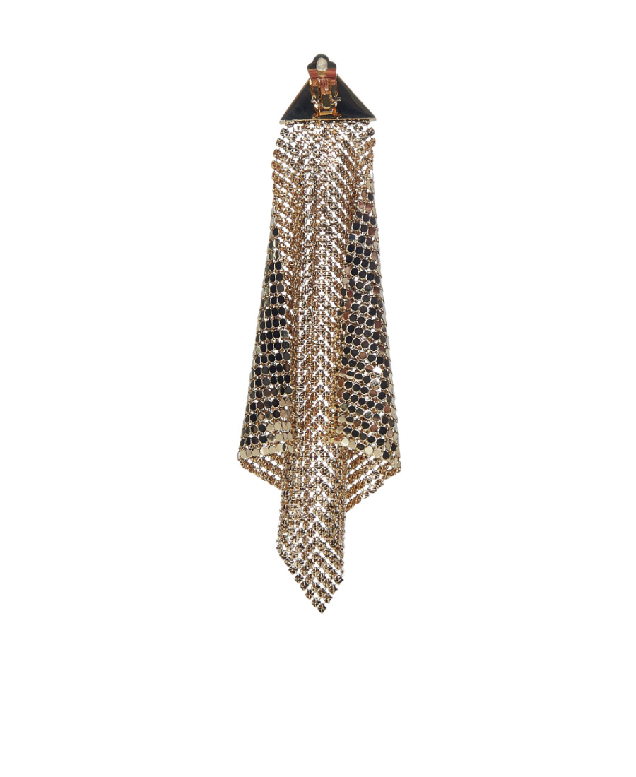 Rabanne Flexible Mesh Diamond Earring In Multicolor