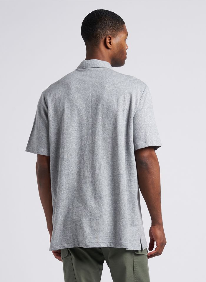 Polo Ralph Lauren Custom Slim Fit Mesh Polo In Gray