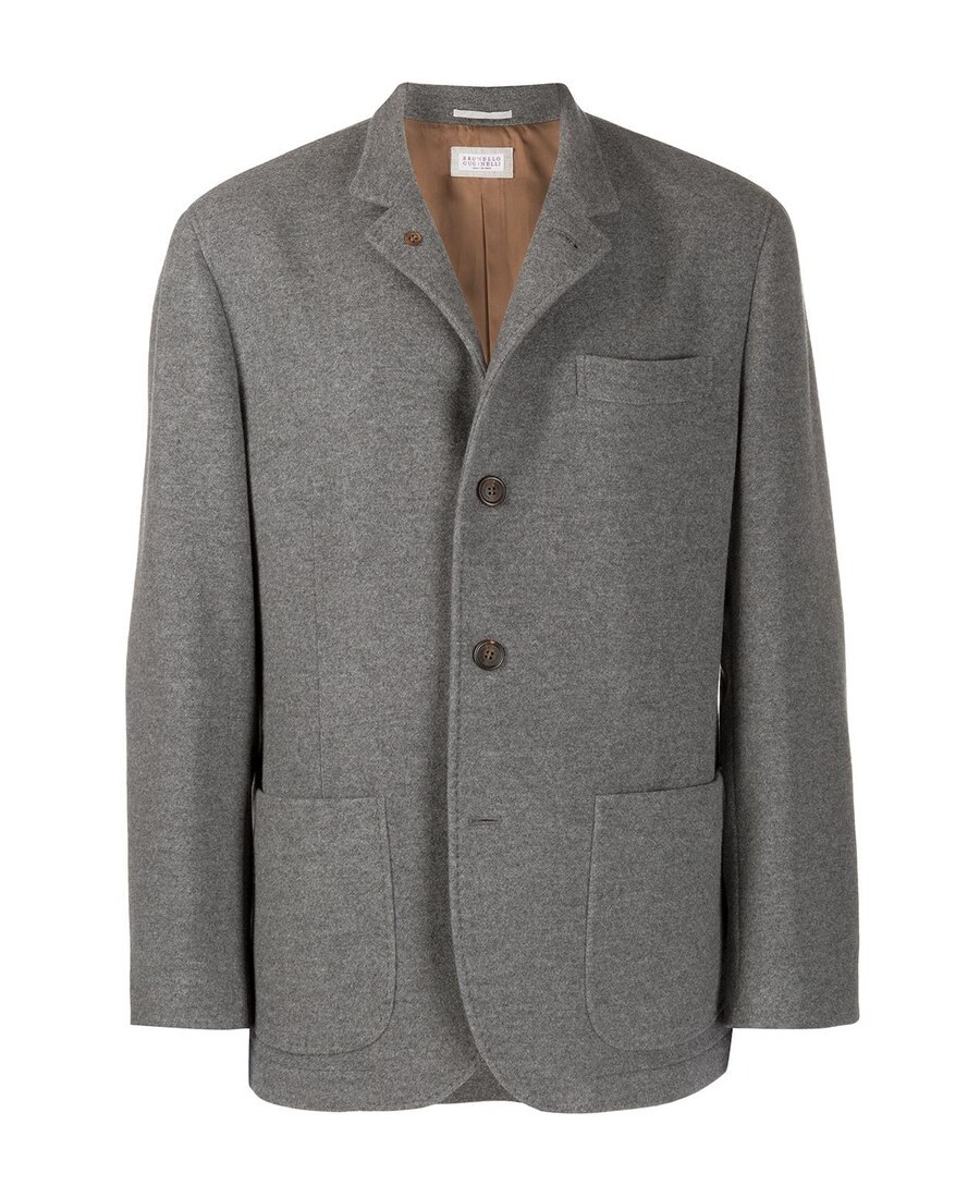 BRUNELLO CUCINELLI BOXY FIT BUTTON DOWN JACKET