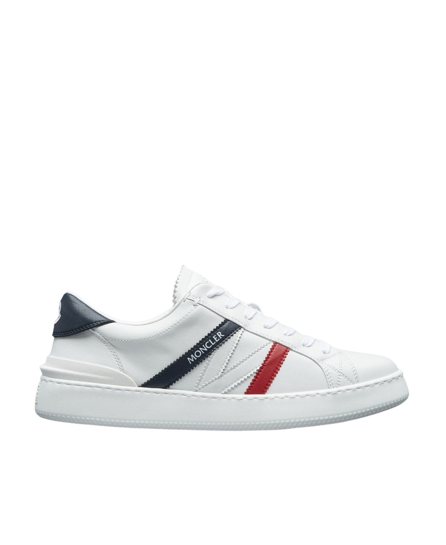 Shop Moncler Monaco M Low-top Casual Sneakers In White