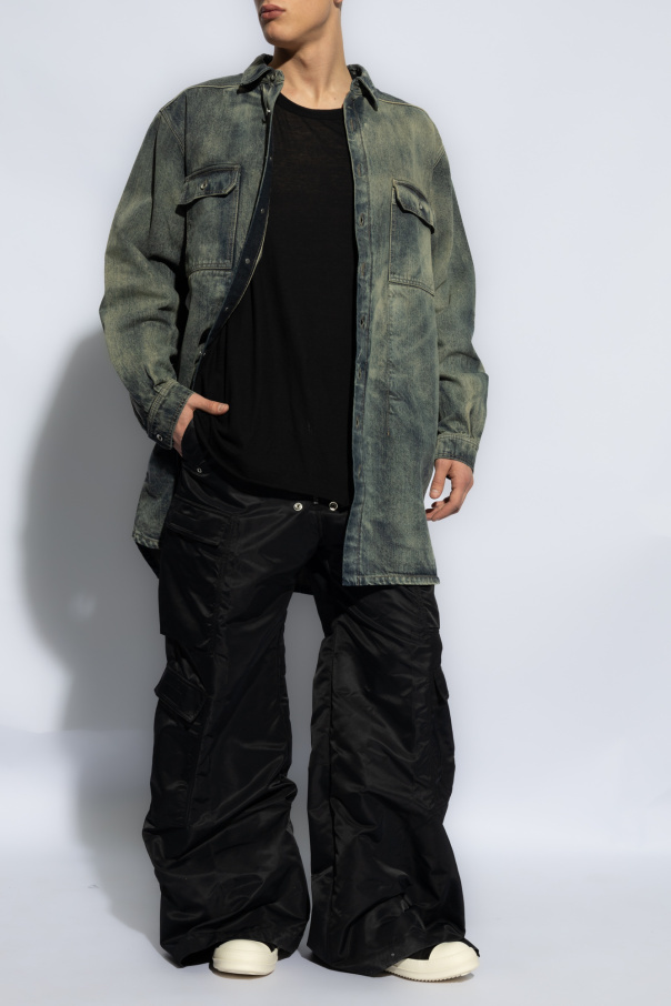Rick Owens Drkshdw Belas Wide-leg Trousers In Black