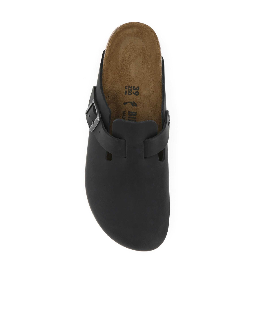 Birkenstock Boston Oiled Leather | Black In Black