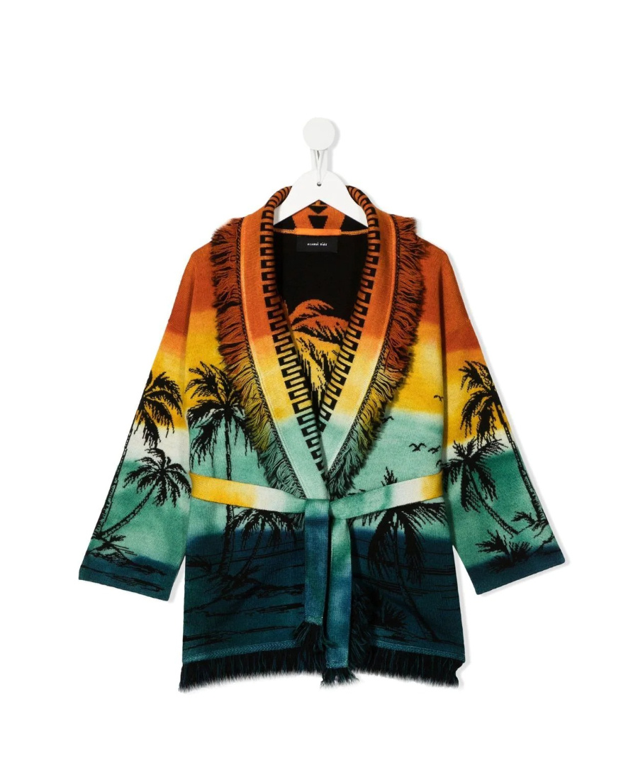 ALANUI PALM TREE PRINTED CARDIGAN
