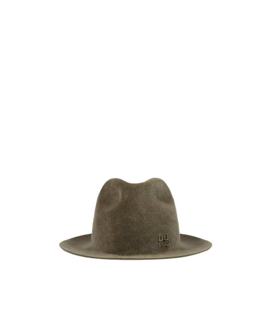Ruslan Baginskiy Logo-embroidered Fedora Hat In Green