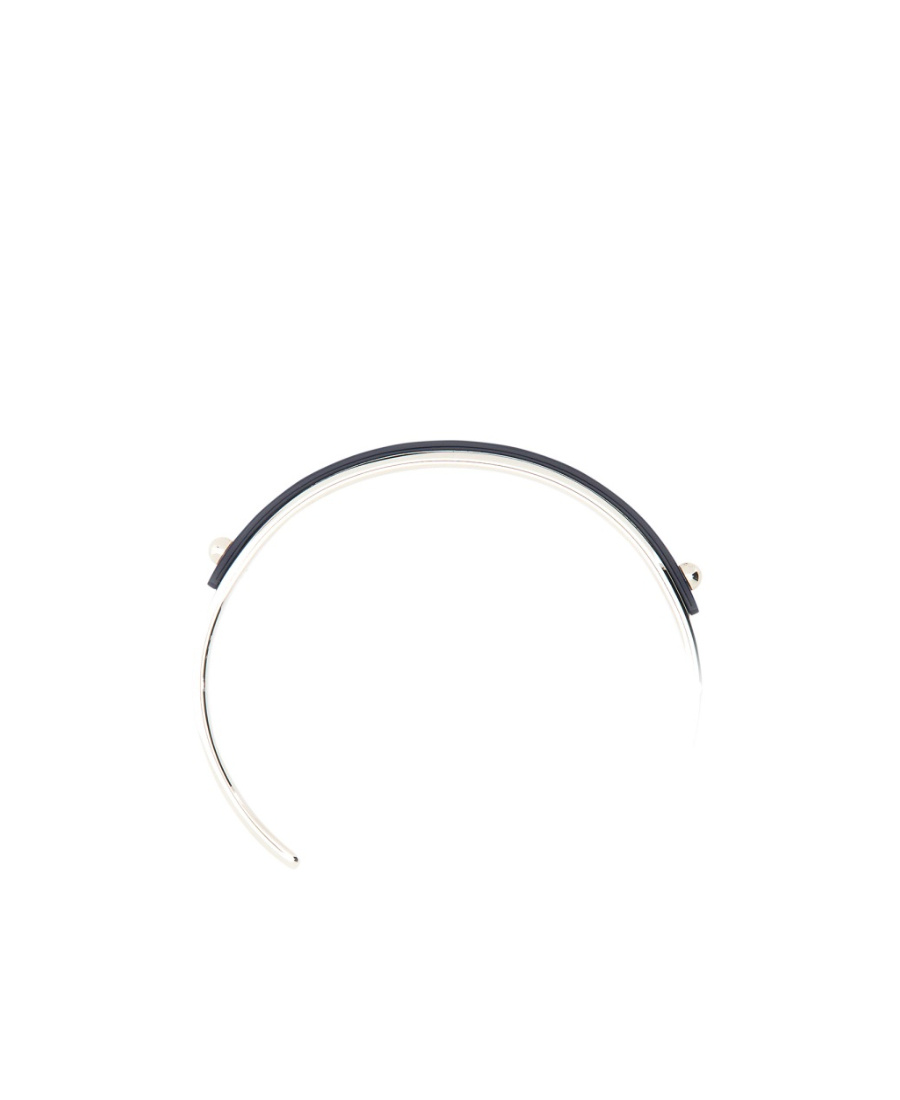Dolce & Gabbana Logo-debossed Two-tone Bracelet In White