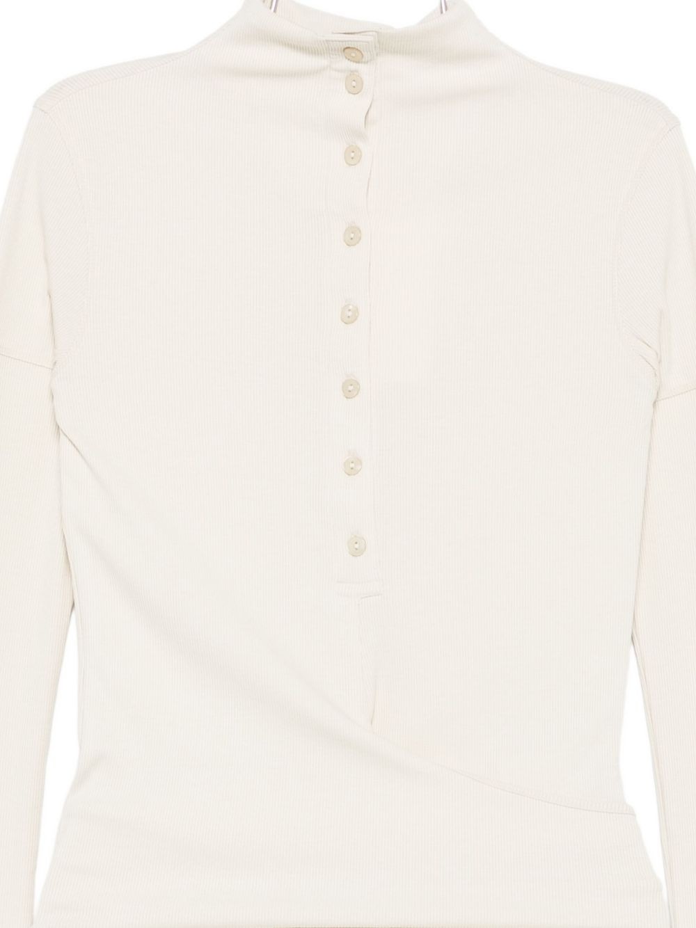 Low Classic Knot-detail Polo Shirt In Neutral