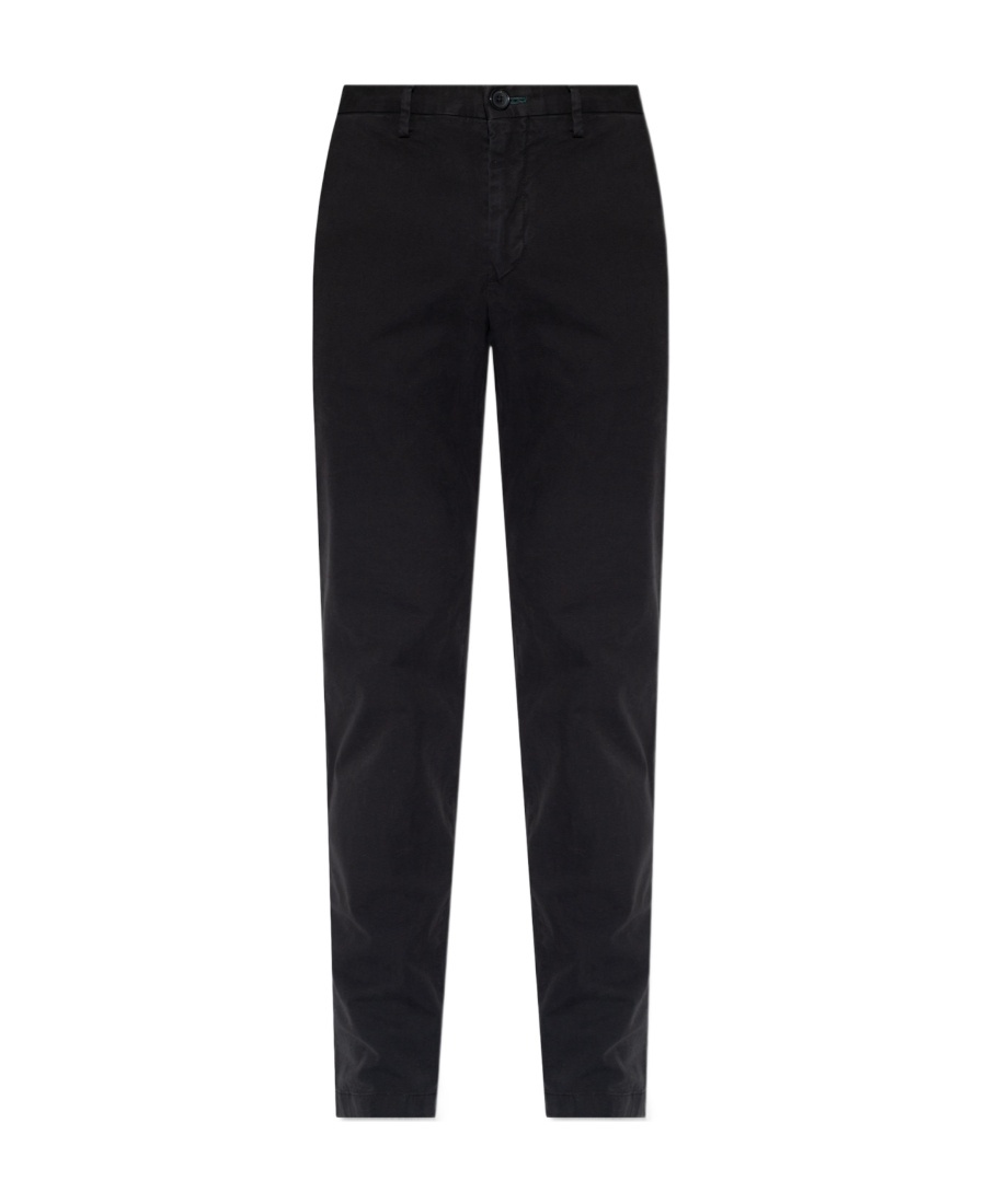 Ps By Paul Smith Zebra-patch Chino Trousers In Black