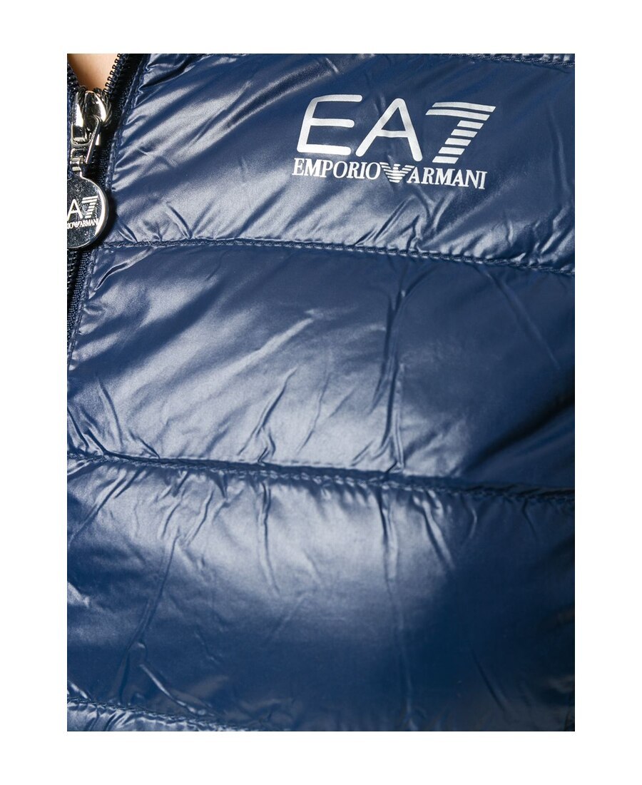EA7 LOGO PRINT PUFFER JACKET