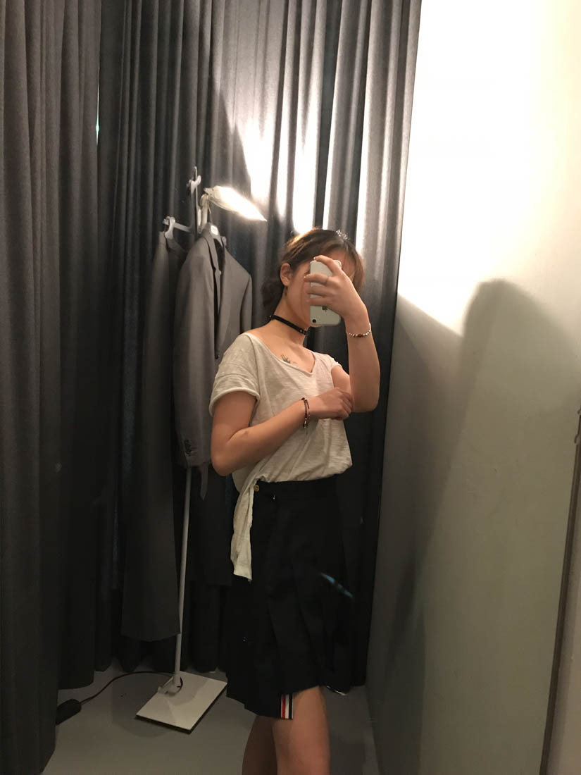 Shop Thom Browne Asymmetric Pleated Miniskirt In Black