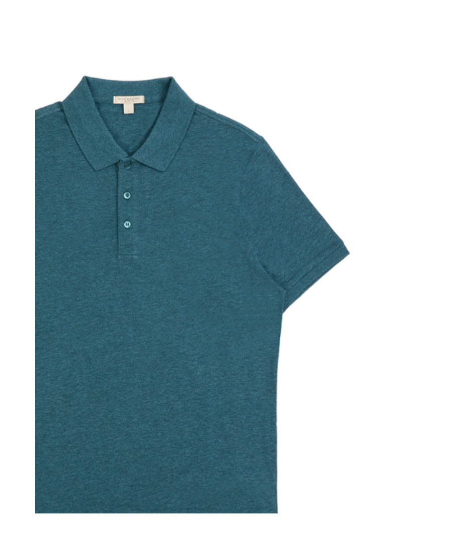 Burberry Logo Polo Shirt In Green
