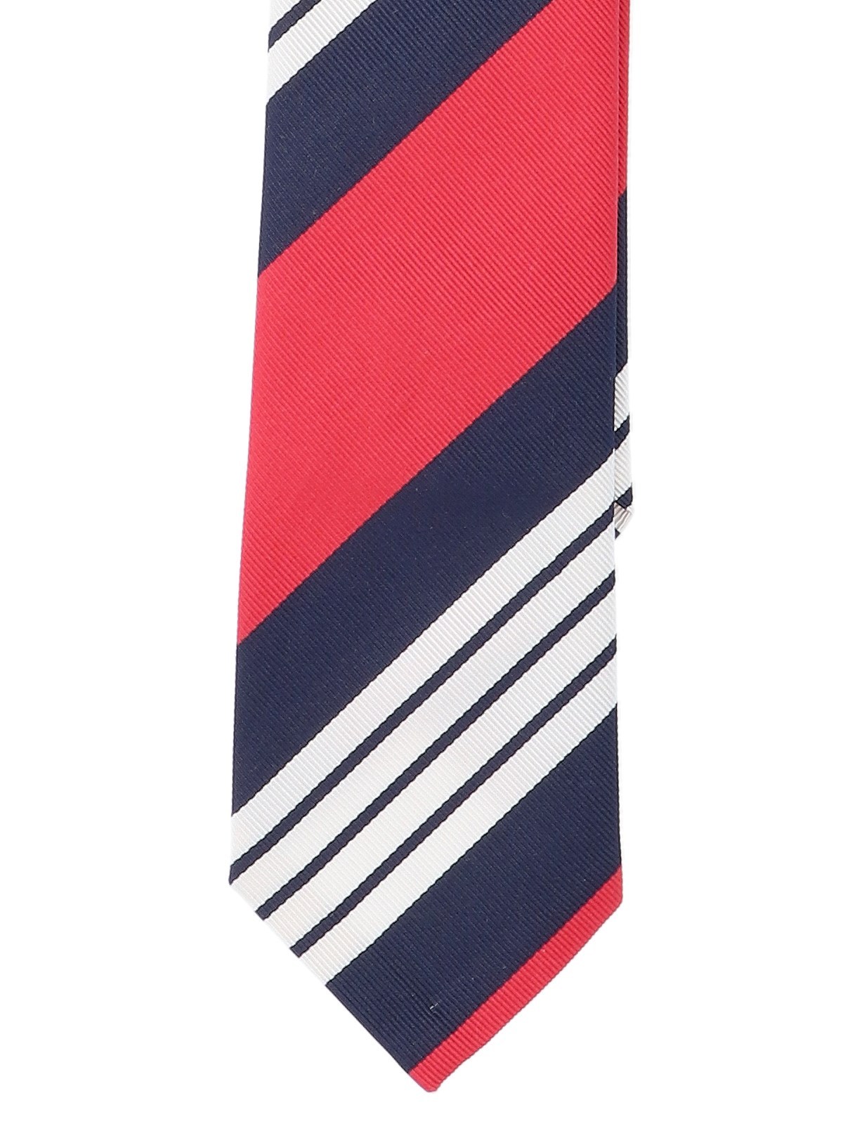 THOM BROWNE 4-BAR STRIPE SILK-COTTON TIE