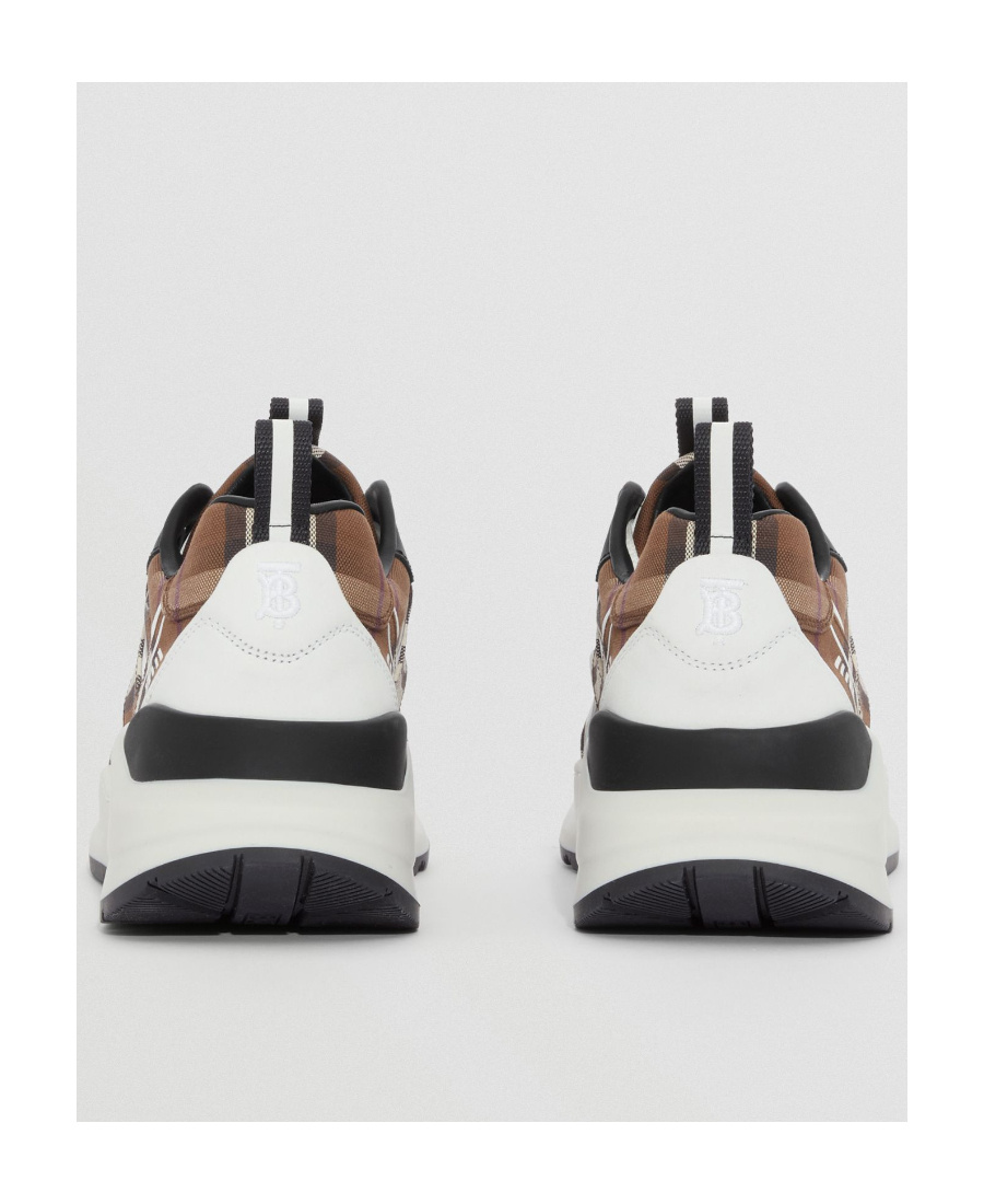 Burberry Vintage Check Low-top Sneakers In White