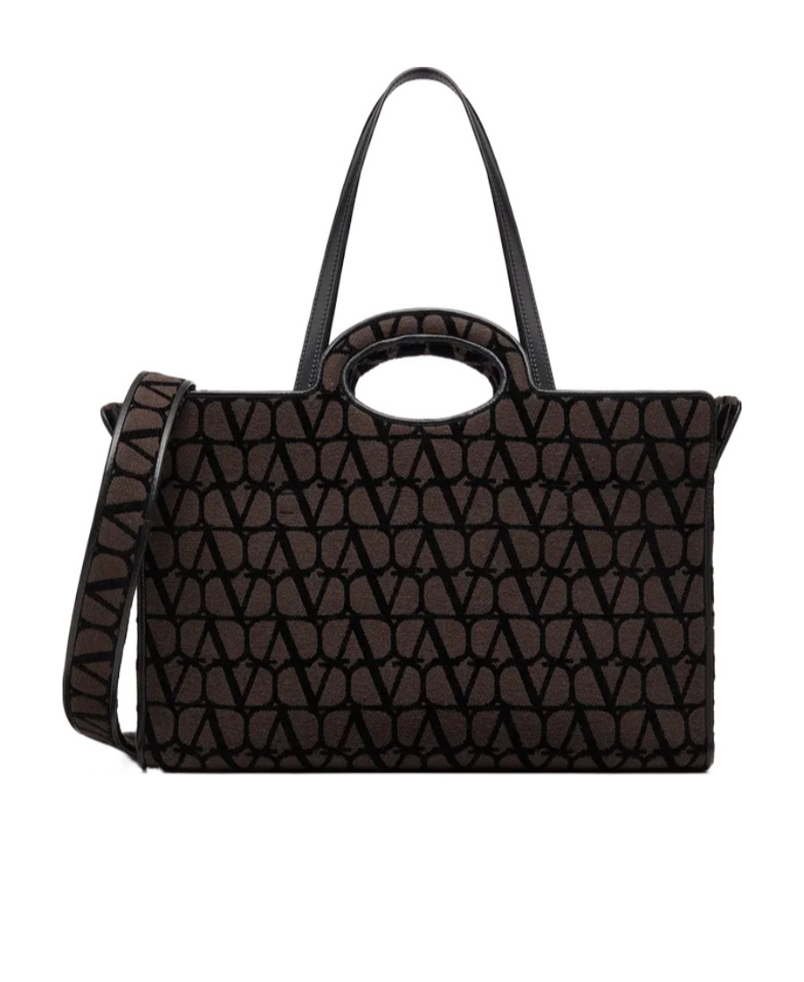 VALENTINO GARAVANI VALENTINO MONOGRAM JACQUARD TOP HANDLE BAG
