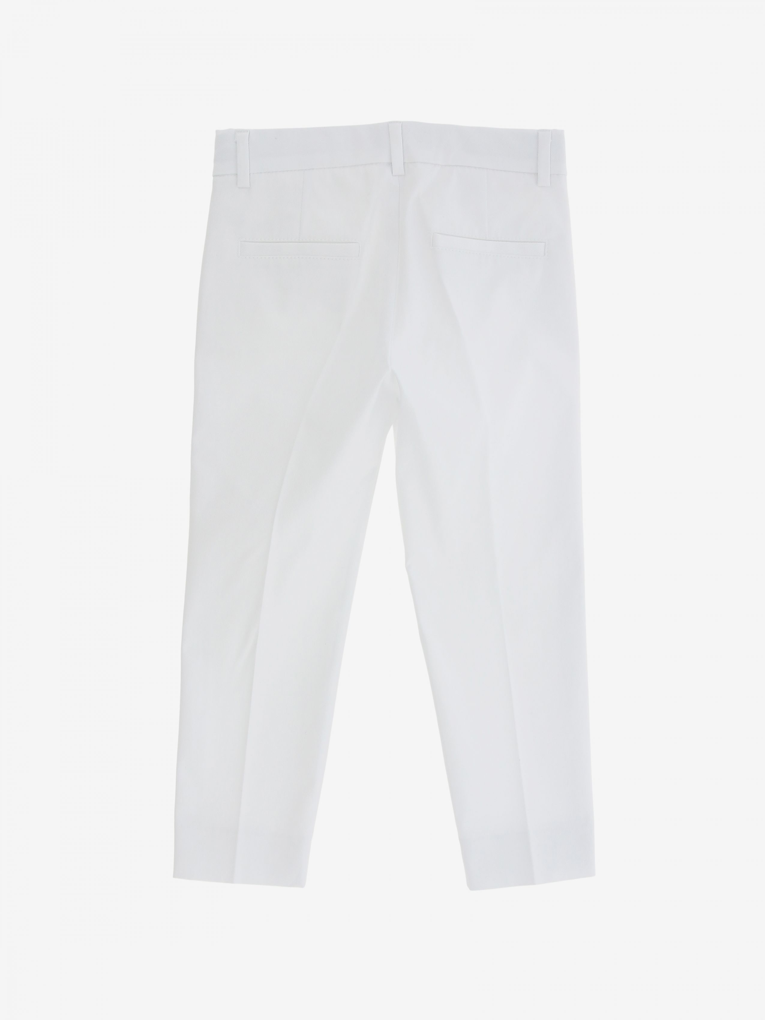 Simonetta Logo Casual Pants In White