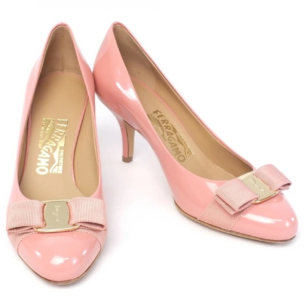 Ferragamo Bow-tie High Heels In Pink