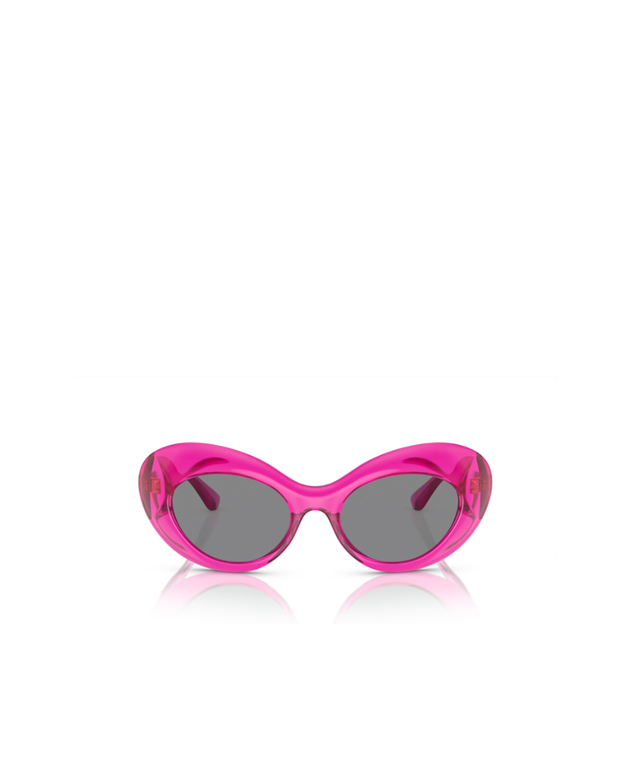 Versace La Medusa Oval-frame Sunglasses In Pink