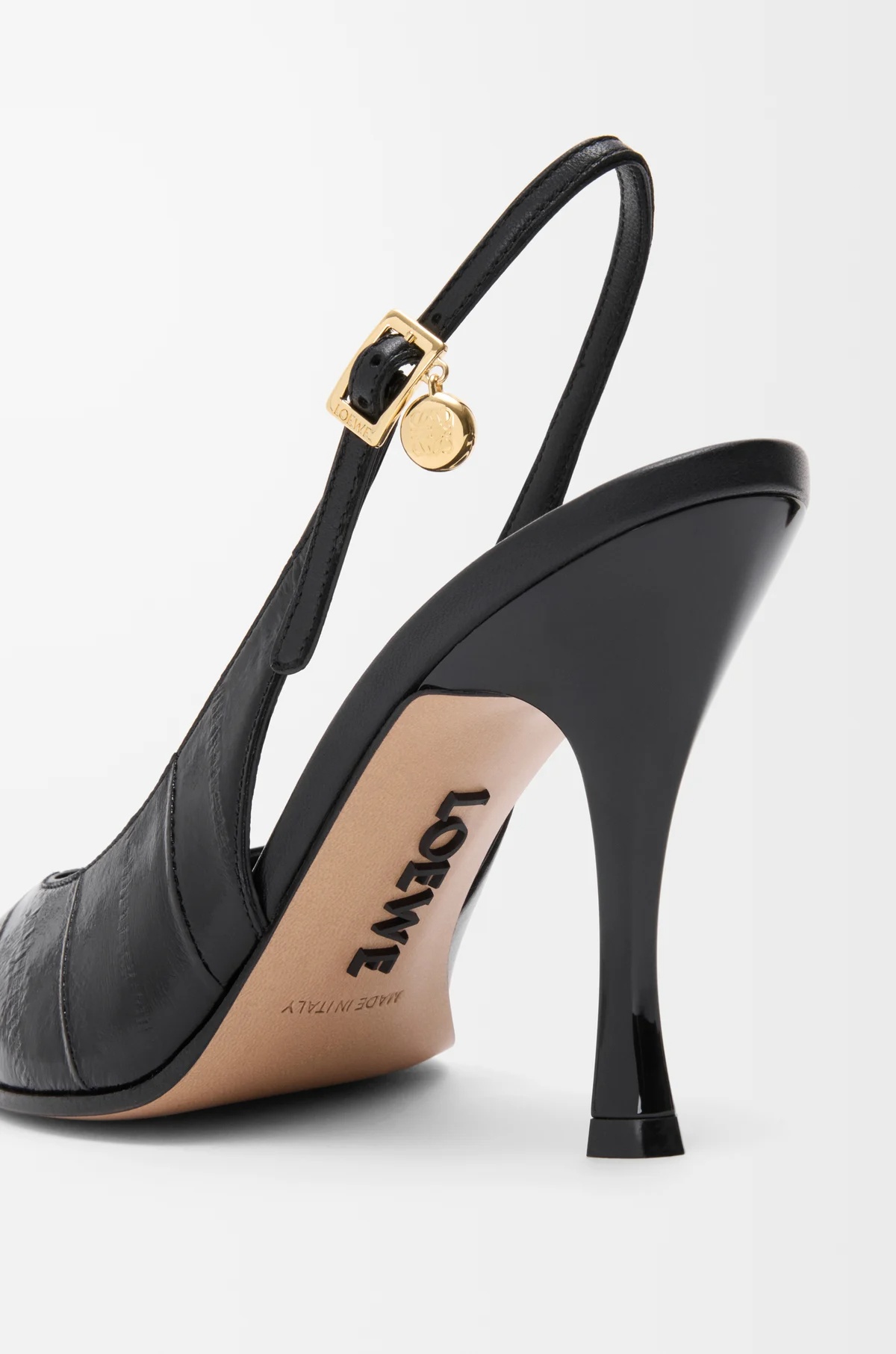 Loewe Comic High-heeled Sandals In Black