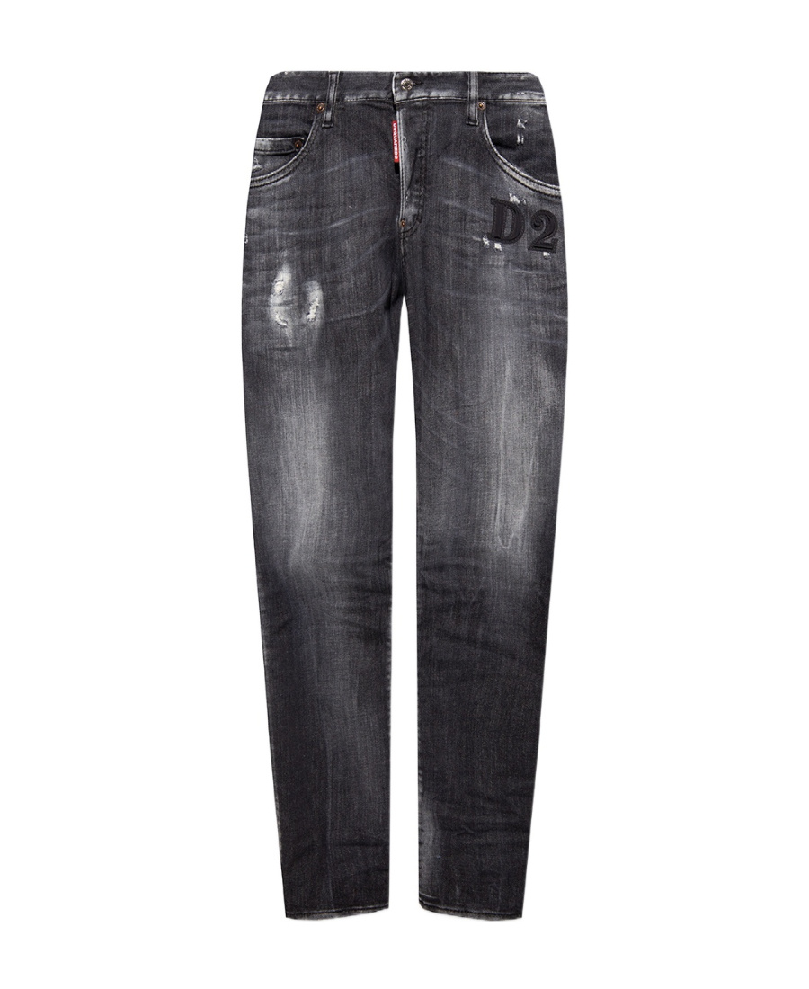 Dsquared2 Faded Skinny-fit Jeans In Gray