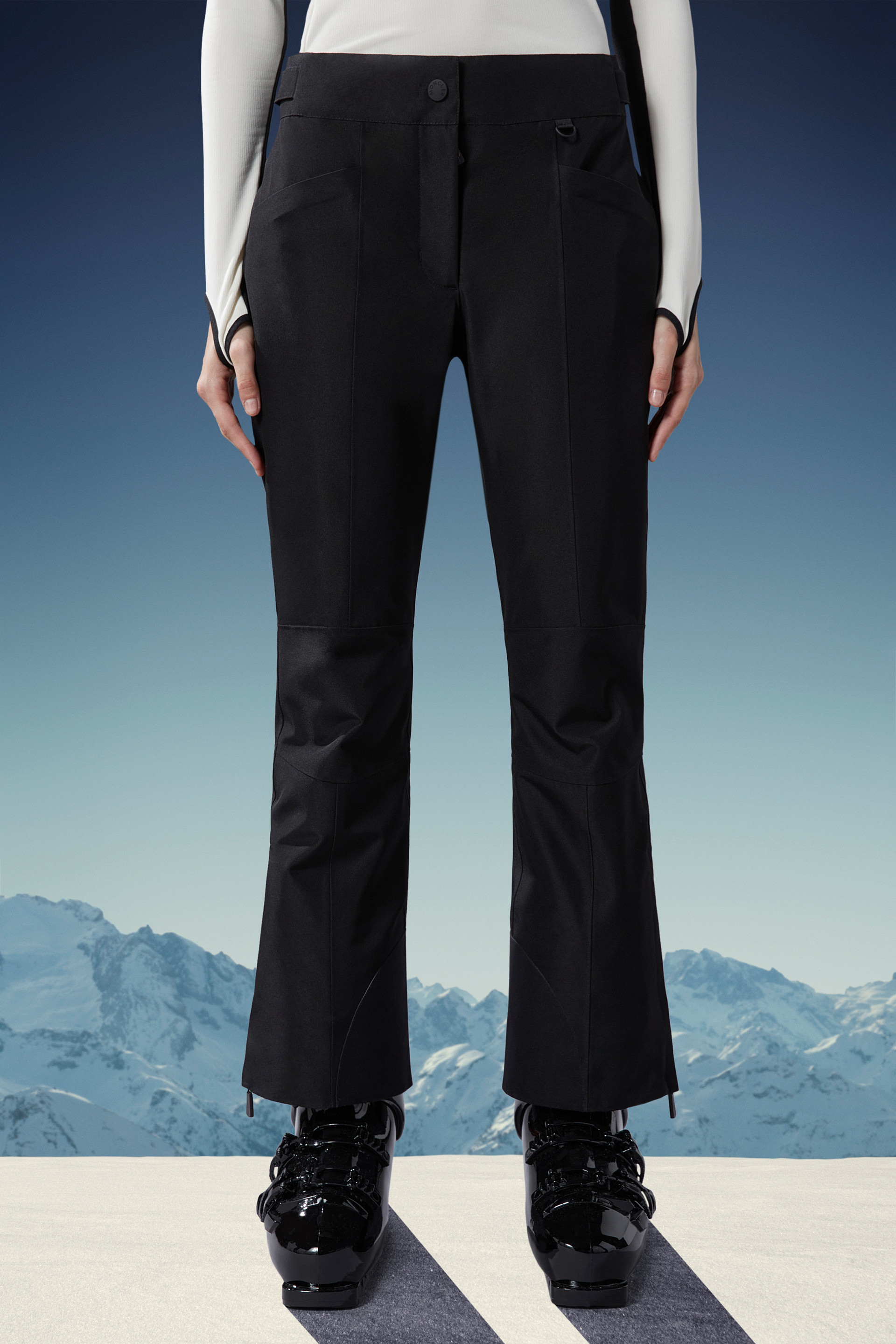 Moncler Padded Gore-tex Ski Pants Black In Black