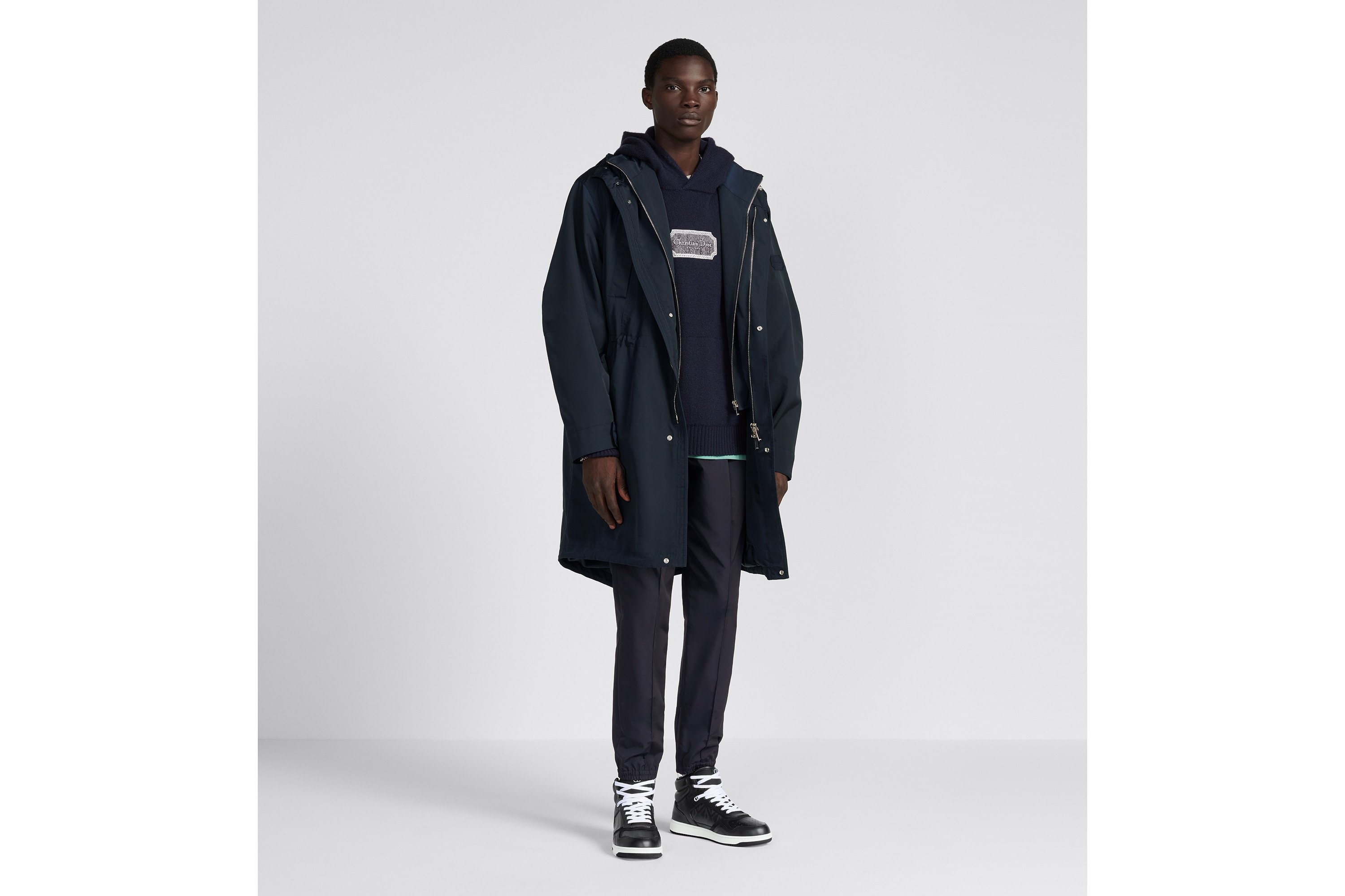 Dior Hooded Parka In Black