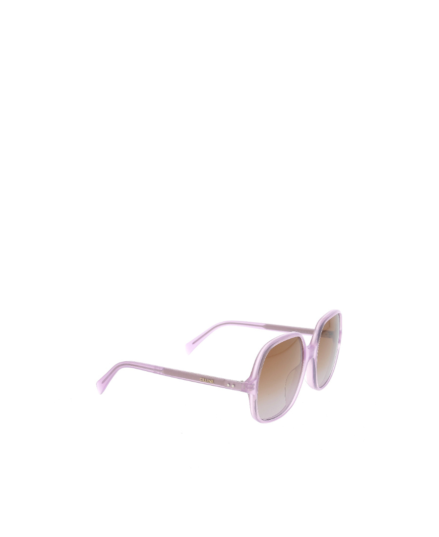 Celine Logo Sunglasses In Nude