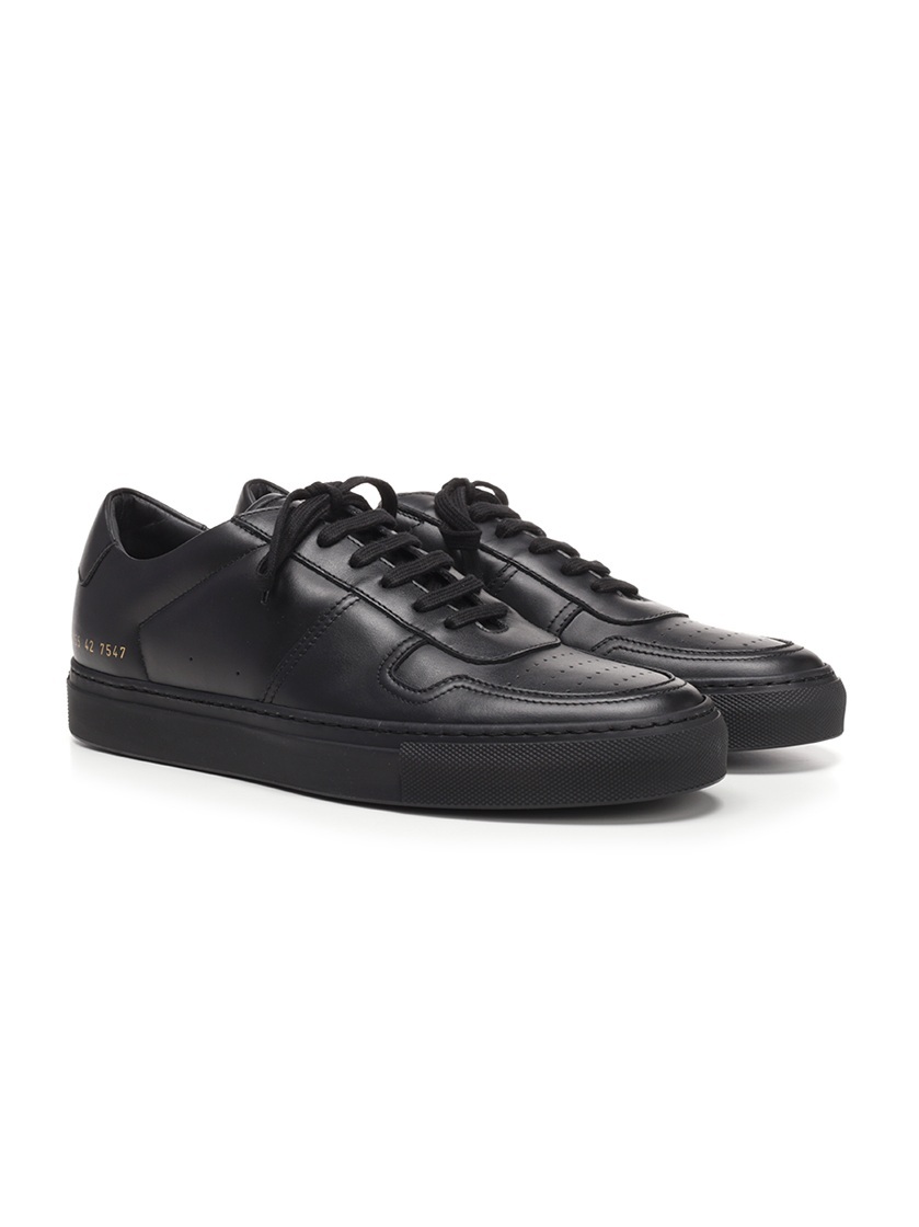 Common Projects Round Head Lacing Casual Sneakers In Black