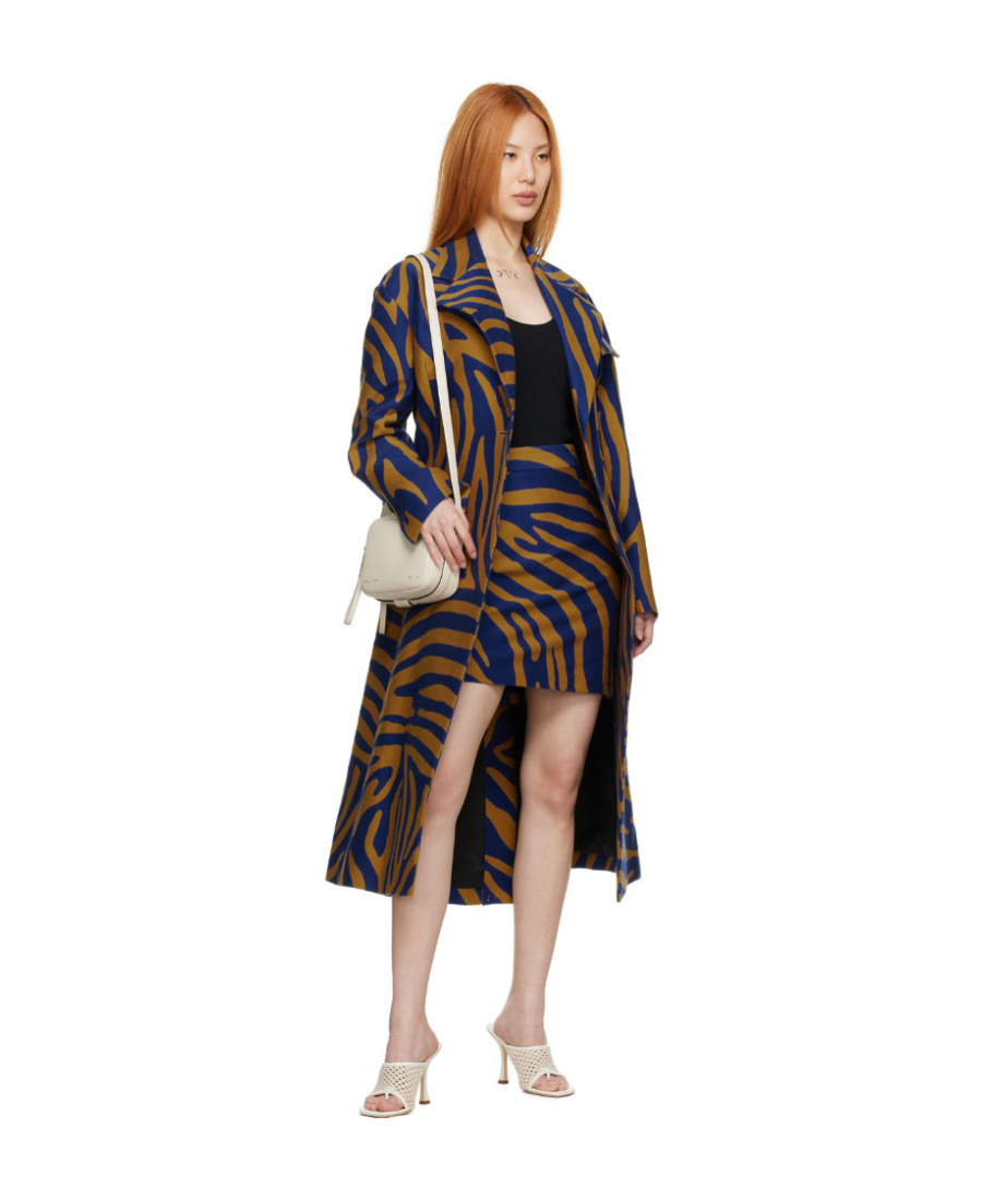 Proenza Schouler Double-breasted Cotton Coat In Brown