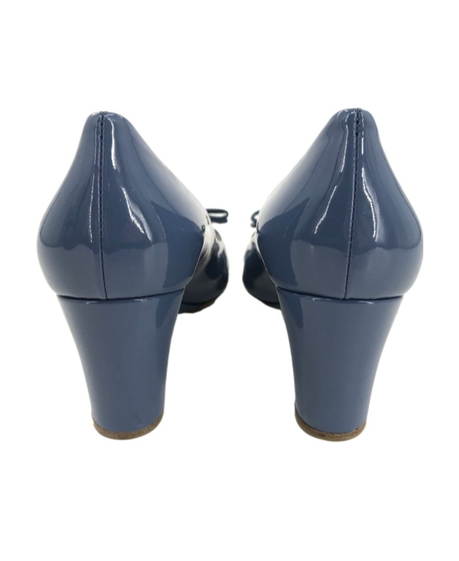 Ferragamo Logo Open-toed Heels In Blue