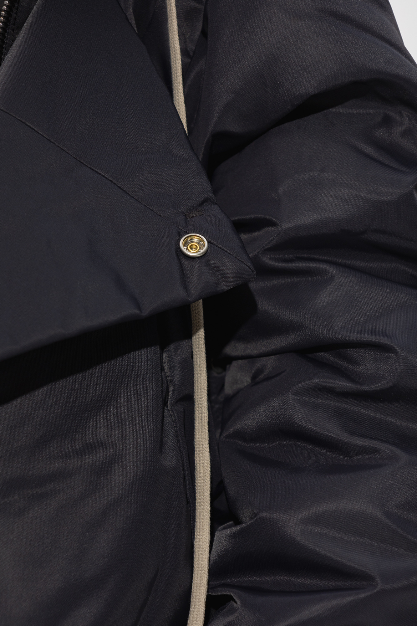 Rick Owens Drkshdw Alice Extra-long Sleeve Parka Jacket In Black