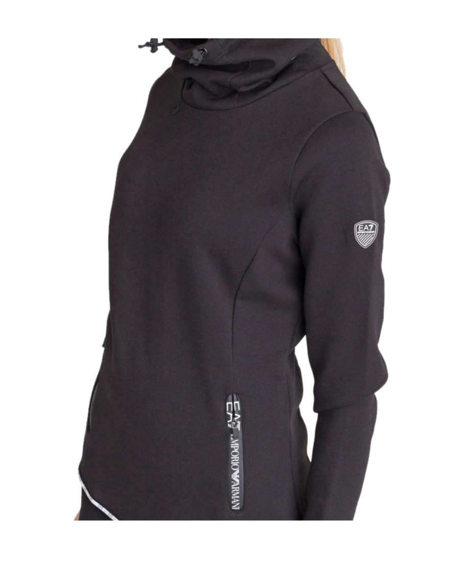 Shop Emporio Armani High Collar And Long Sleeves Sweater In Black