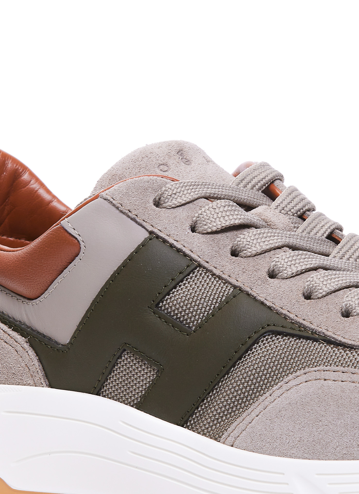 Hogan Lace-up Low-cut Casual Shoes In Multicolor