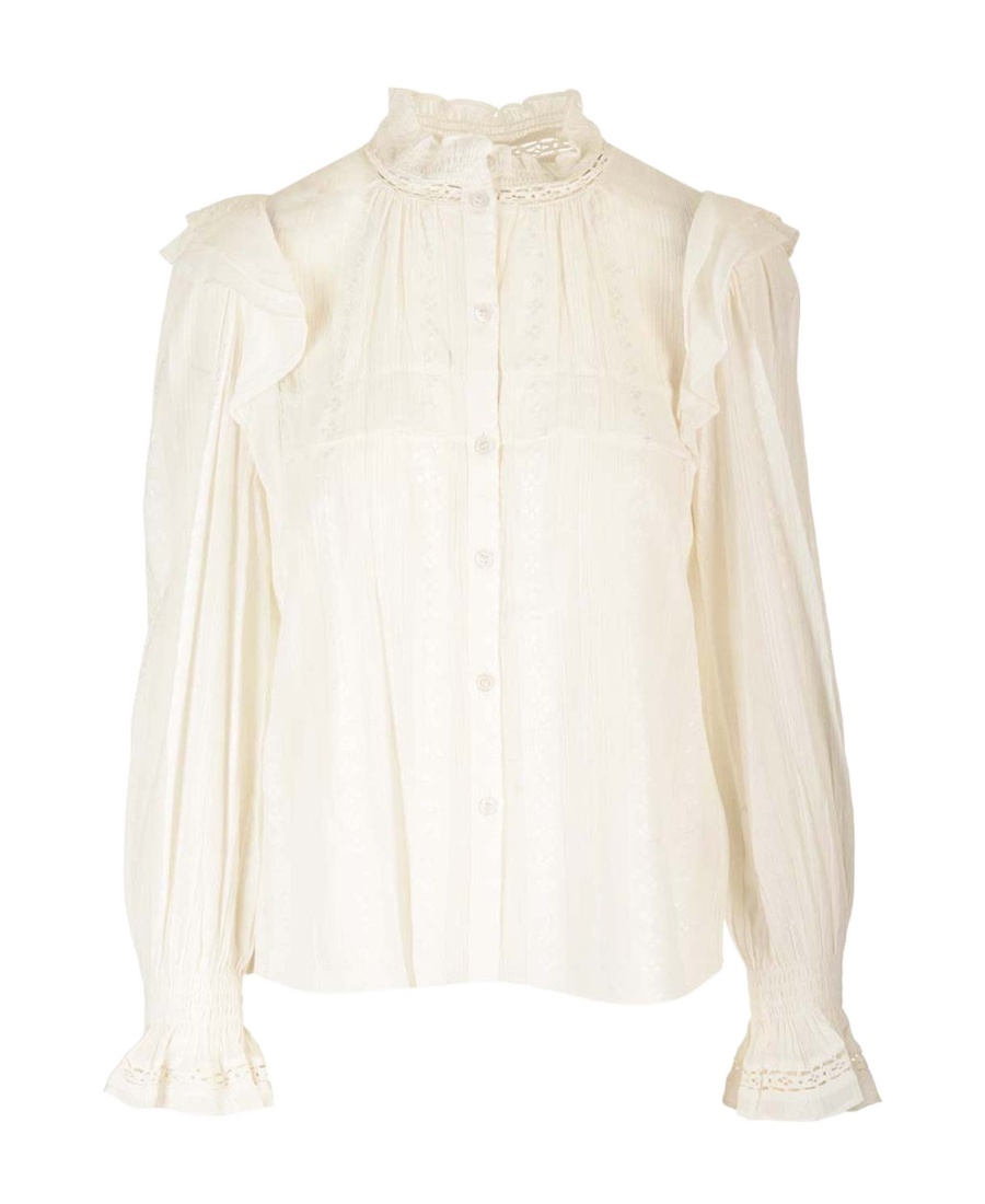 Isabel Marant Étoile Cotton-blend Blouse In White