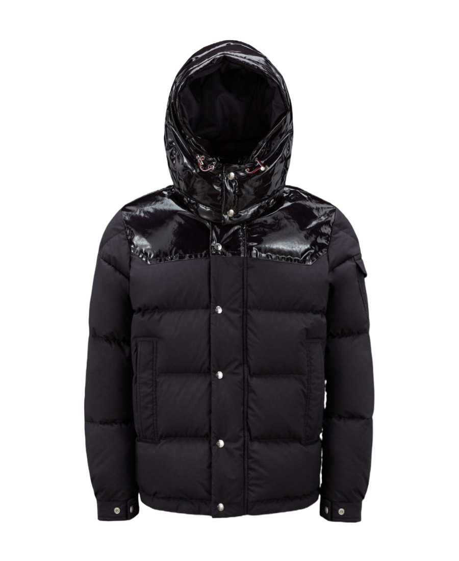 Moncler Chardon Hooded Puffer Jacket In Gray