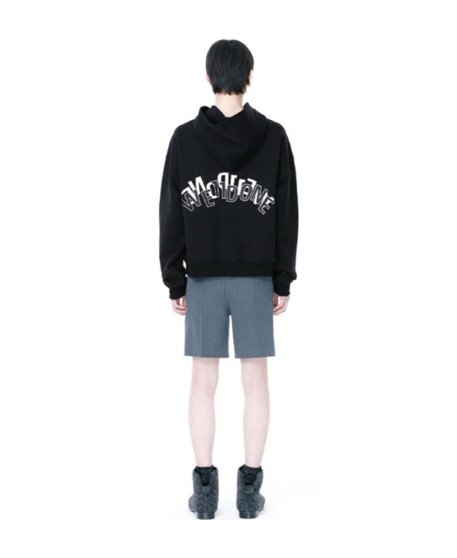 We11 Done Logo Long-sleeved Sweater In Black