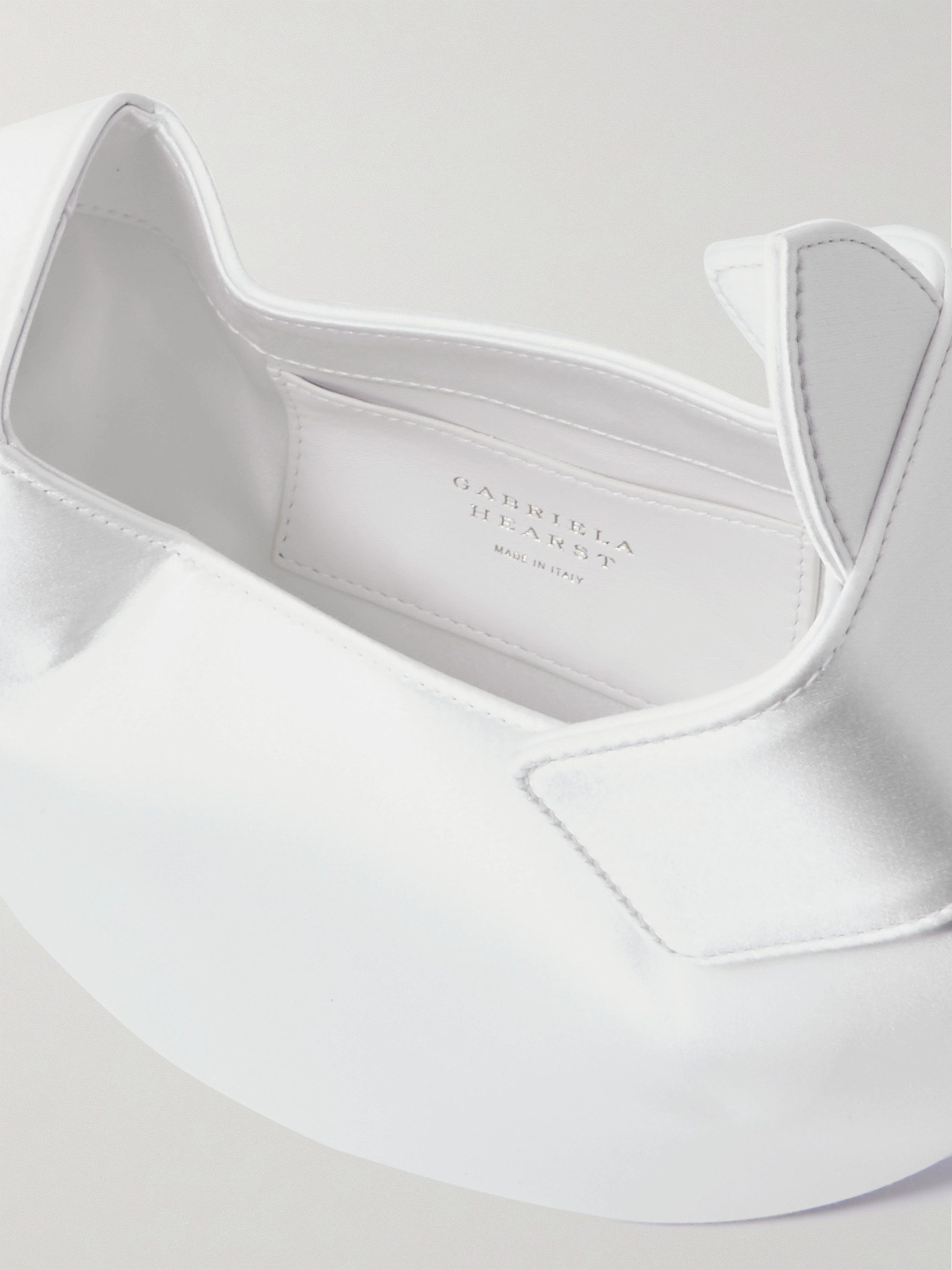 Gabriela Hearst Soft Demi Clutch Bag In White