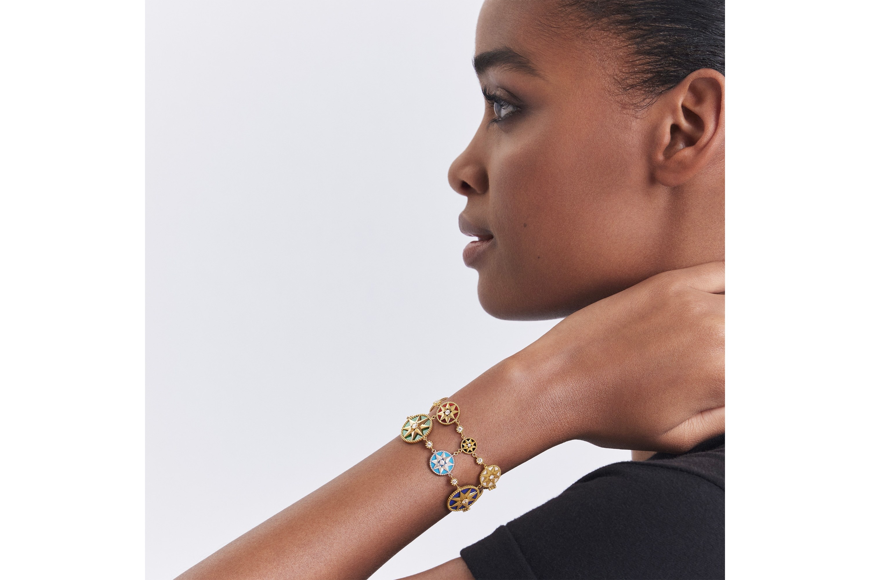 Dior Rose Des Vents Bracelet In Yellow