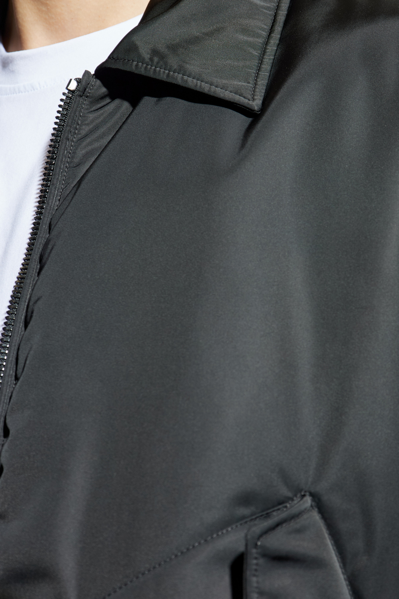Balmain Long Sleeve Casual Jacket In Black