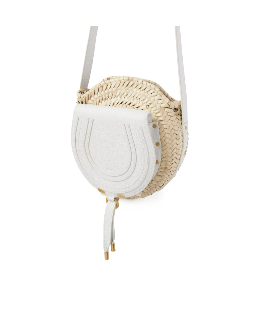 Chloé Marcie Satchel Bag In White