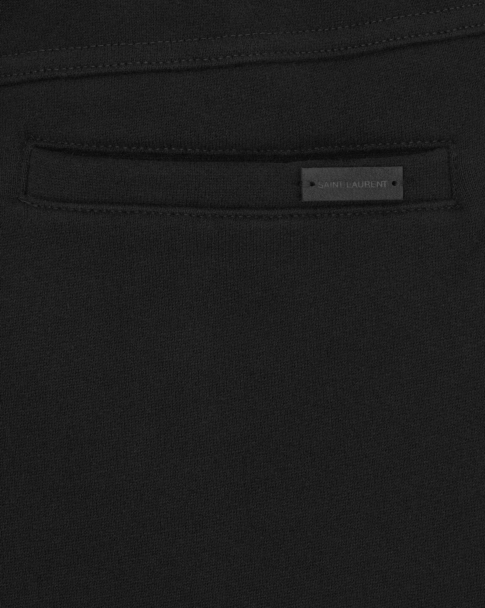 Saint Laurent Drawstring Wide Leg Pants In Black