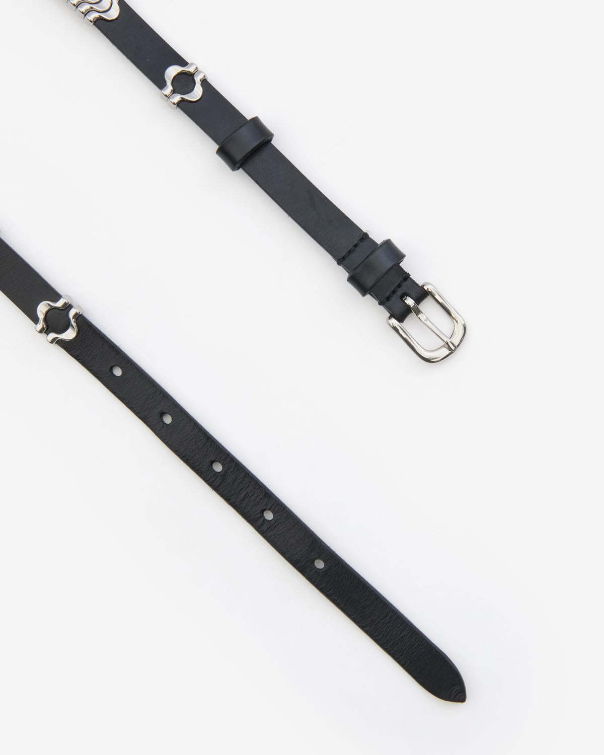 Isabel Marant Odena Leather Belt In Black