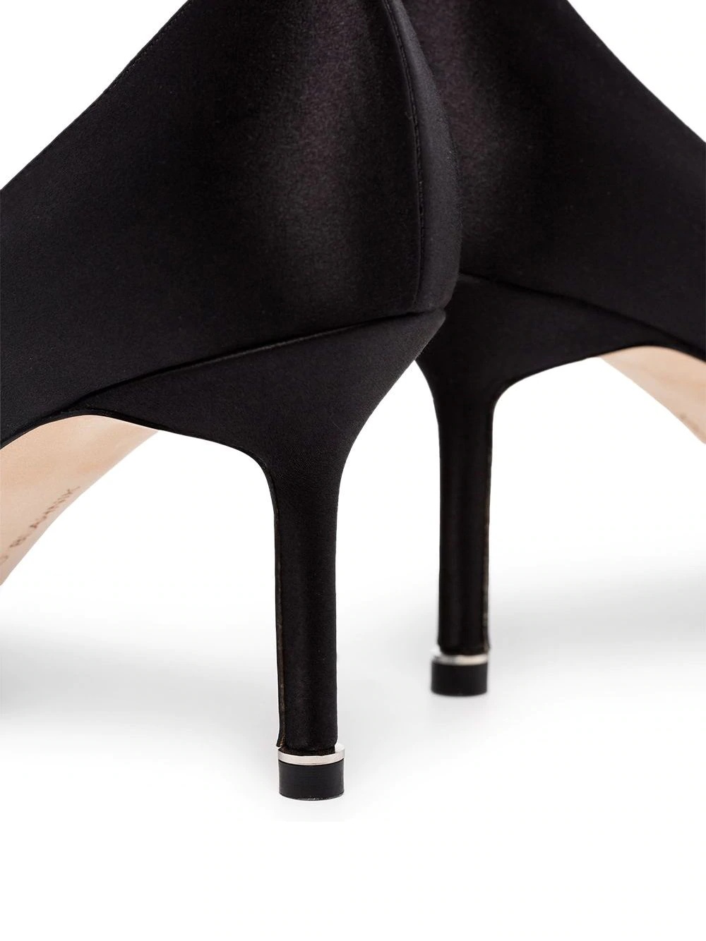 Shop Manolo Blahnik Hangisi 70mm Crystal-buckle Pumps In Black
