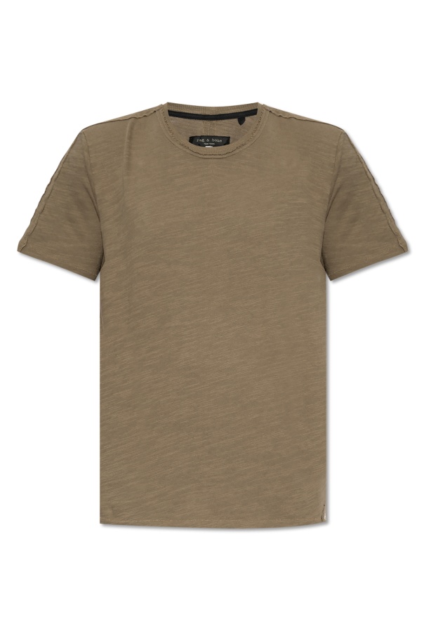 Rag & Bone Short-sleeved T-shirt In Brown