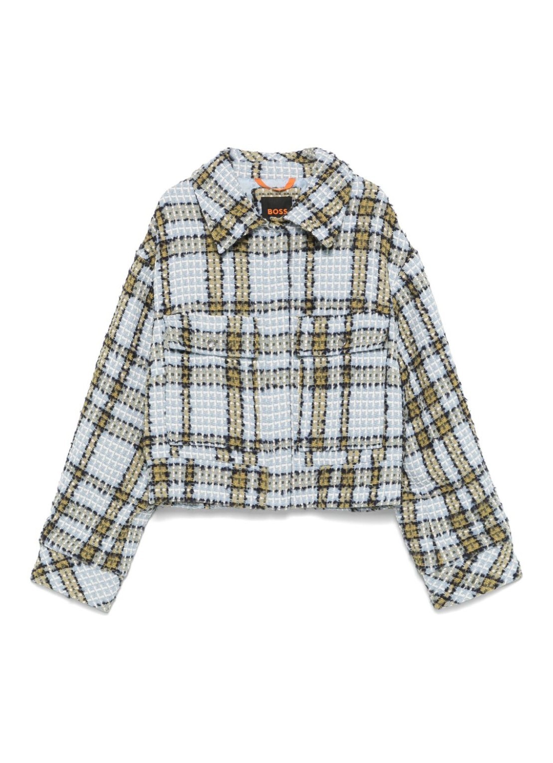 Hugo Boss Plaid Jacket In Multicolor