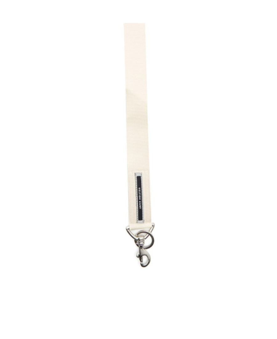 Rick Owens Drkshdw Logo Keychain In White