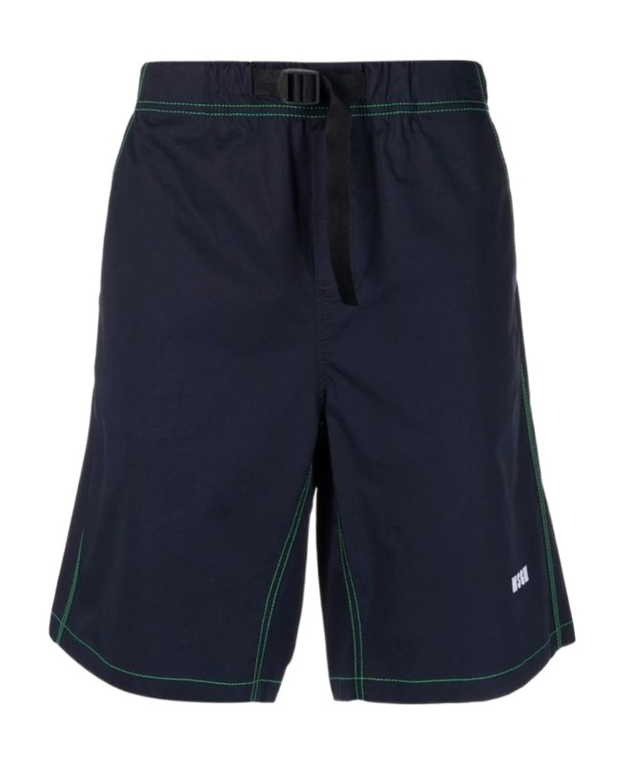 Msgm Logo-print Sports Shorts In Black