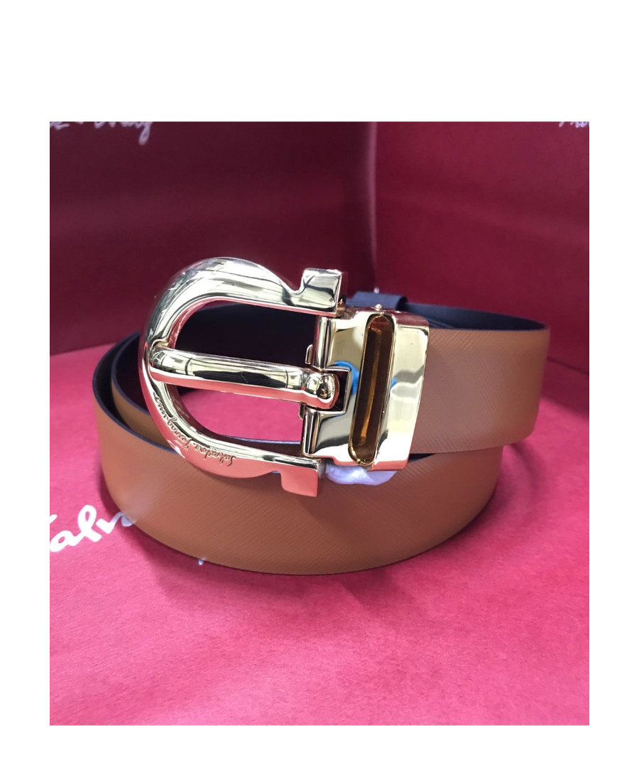 Ferragamo Logo Belt In Multicolor