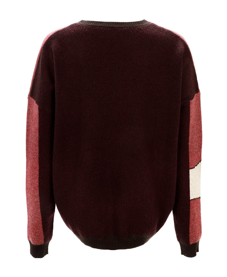 Weekend Max Mara Round-neck Long-sleeved Pullover In Red